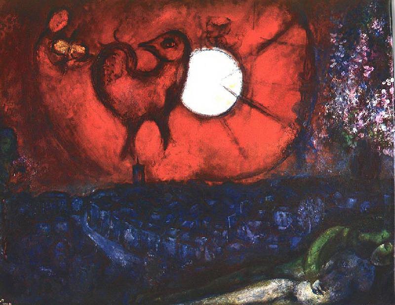 Noche de Vence contemporáneo Marc Chagall Pintura al óleo